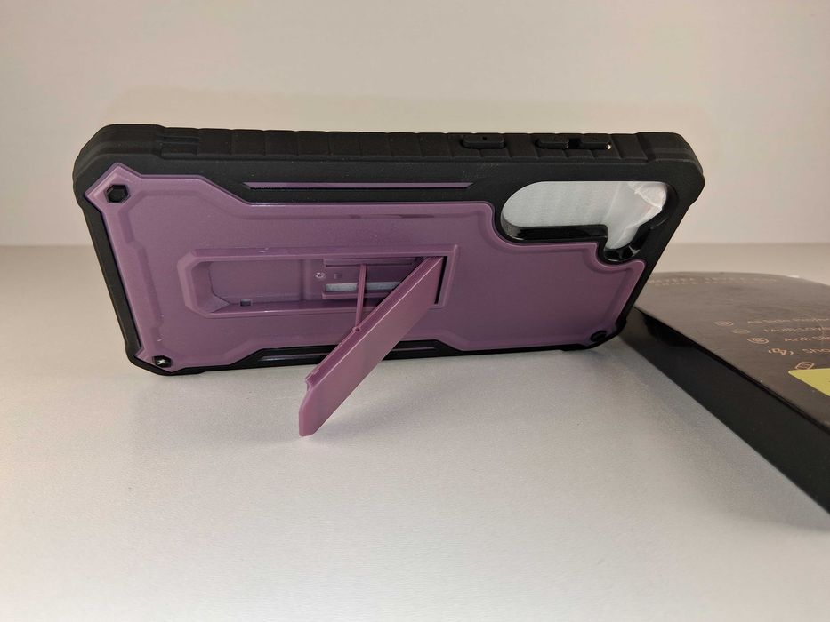 Y020 Etui ExiGuard Samsung S23 Plus Fioletowe Odporne na Wstrząsy