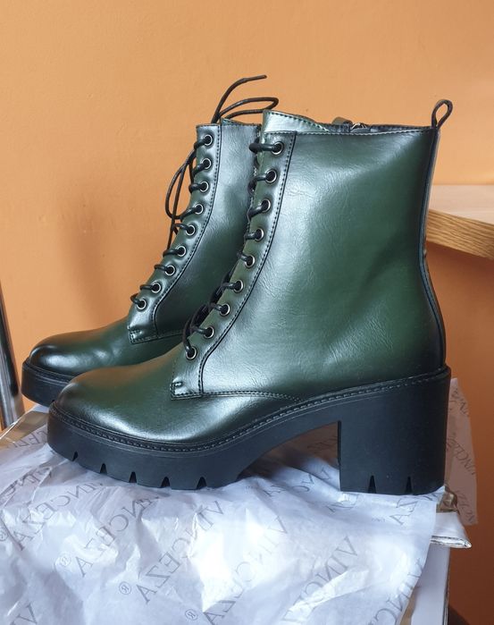 Botki damskie skóra ekologiczna