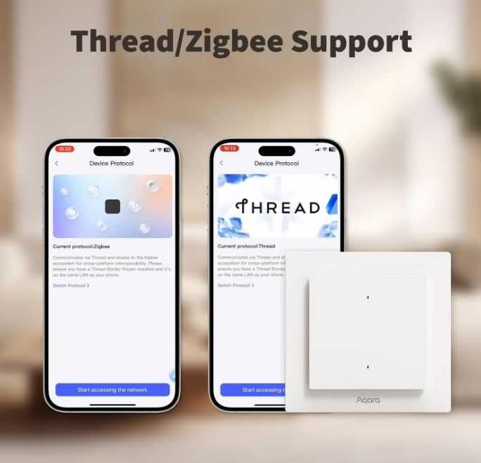 Inteligentny przełącznik AQARA Light Switch 4 Przyciski 2 Kanały