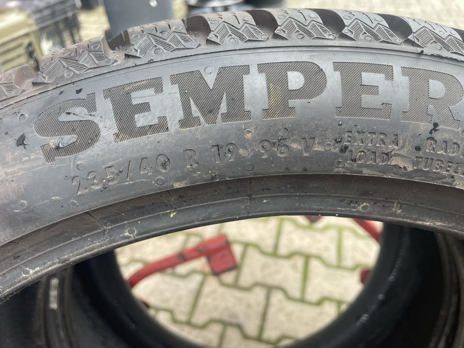 2x opony zimowe 235/40/19 semperit speed-grip 5 stan idealny 2024 rok