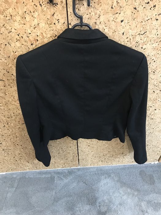 Czarna, krótka marynarka H&M