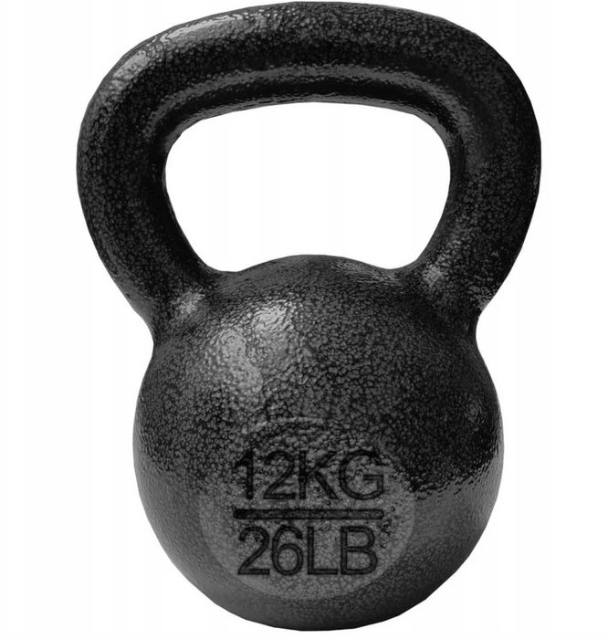 Kettlebell żeliwny malowany proszkowo dostępne wagi od 4kg do 40kg KB