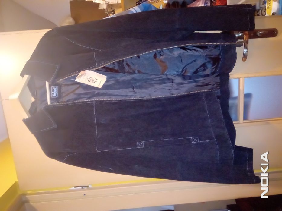 Krótka skórzana meska