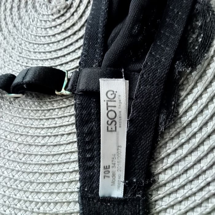 Biustonosz push up, czarny Esotiq 70E