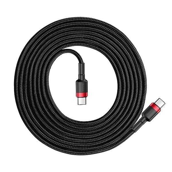 Kabel Baseus CATKLF-H91 USB-C - USB-C PD QC 60W 3A 480Mb/s 2m - czarno