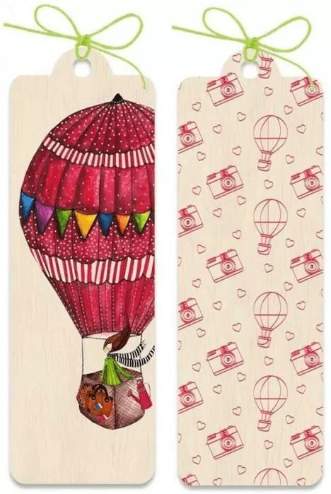 Zakładka Drewniana. Balon. Nowy Produkt