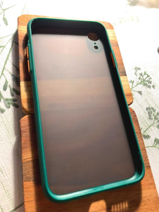 NOWY case Iphone XR Apple matowy przeźroczysty zielony etui plecki