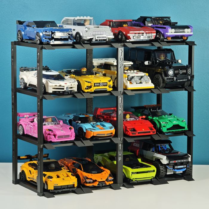 Modułowy Garaż na 16 samochodów LEGO Speed Champions