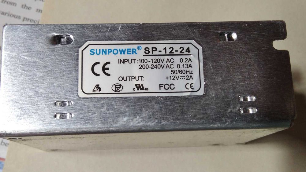 Блок питания 12V на 2А с подстройкой напряжения, проверен