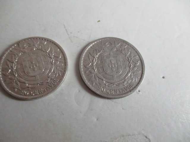 Moeda vinte centavos 1913 prata moeda 20 centavos 1916 prata
