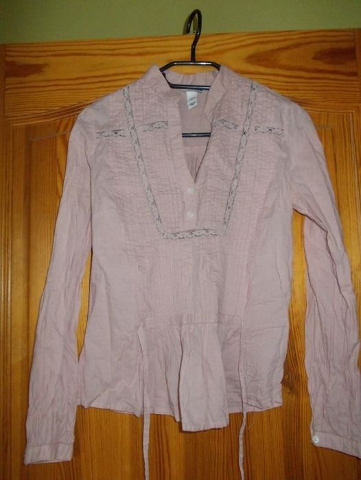 Bluzka koszula róż H&M 34/XS