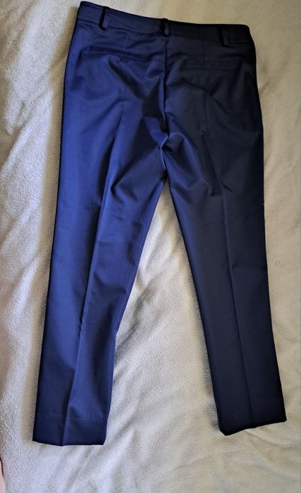 Spodnie w kant eleganckie spodnie przed kostkę Sigma rozmiar M