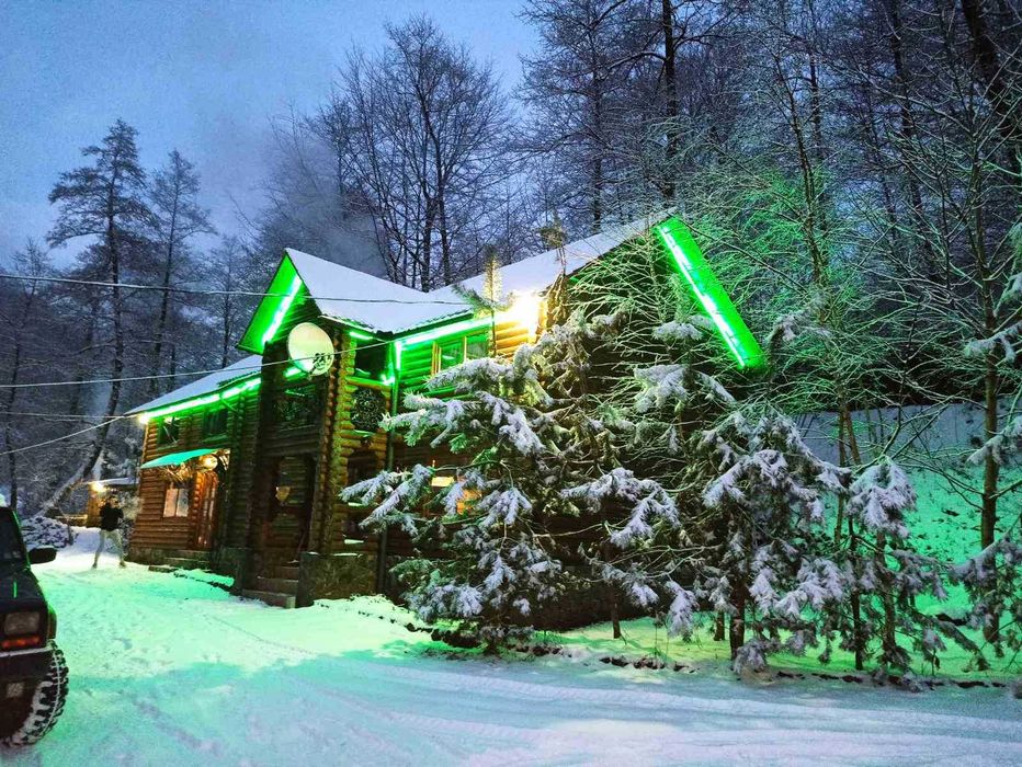 Здам в оренду дерев'яний котедж на березі гірської річки.