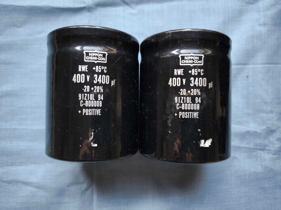 Конденсатор Nippon Chemi-Con 400В 3400 мкФ (пара)