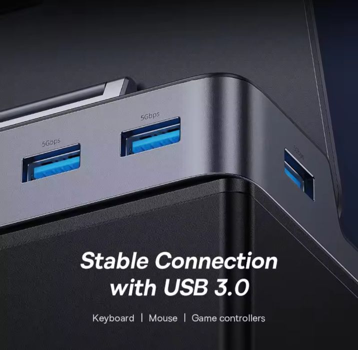 Док-станція Baseus USB C для Steam Deck Nintendo Switch 6 in 1