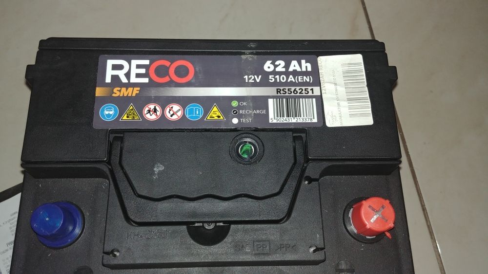 Akumulator. 12v 62Ah 510A