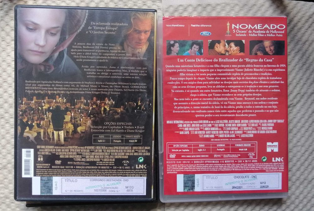 Corrigindo Beethoven Chocolate  Johnny Depp Julliette Binoche