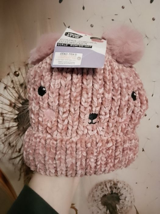 Nowa czapka zimowa dziewczęca YOUNG STYLE