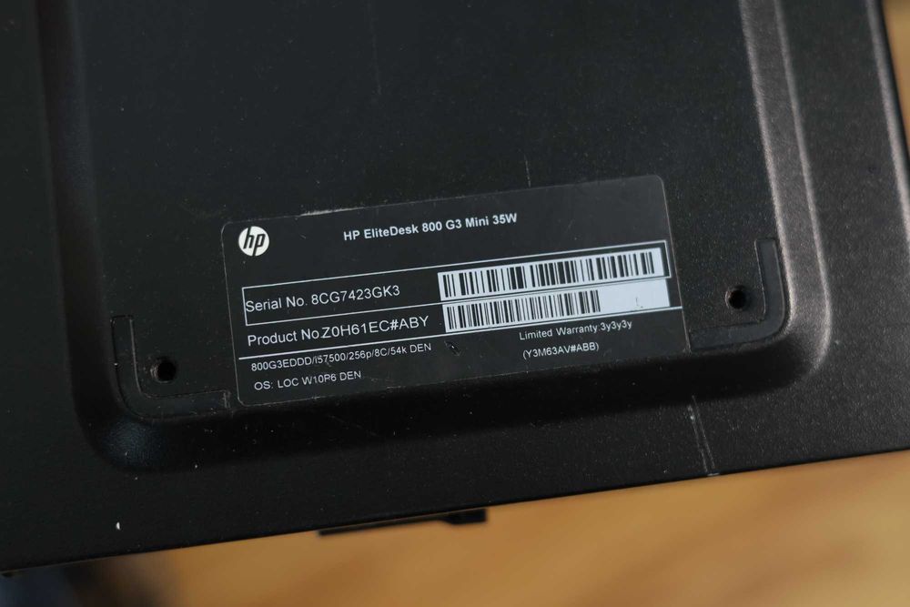 HP ProDesk 400 G3 mini i5-7500T\8gb ddr4\128gb m2 ssd міні комп'ютер