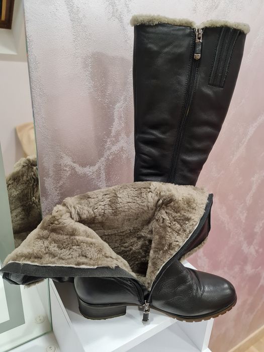 Зимові сапожки шкіряні 38