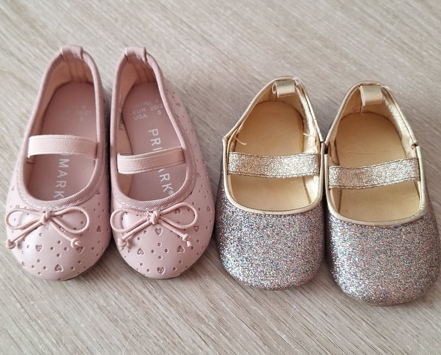 Buciki dziewczęce 2 pary H&M Primark