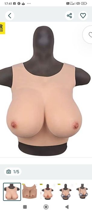 Silikonowe Piersi rozm G. Kolor naturalny dla Crossdresserów Realistyczny Okrągły Desi