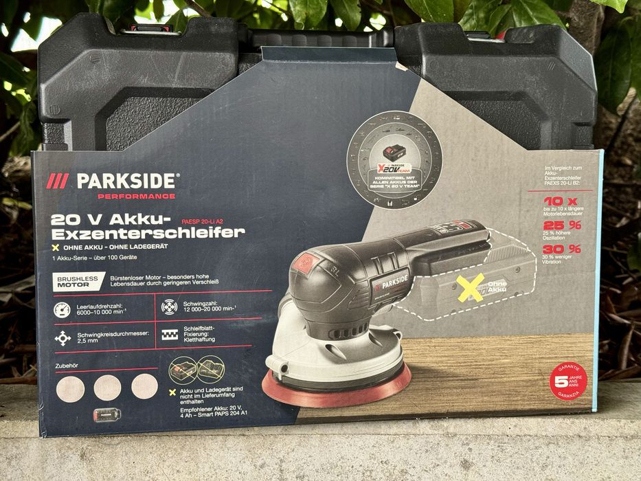 акумуляторний шліфувальник Parkside Performance PAESP 20-Li A2