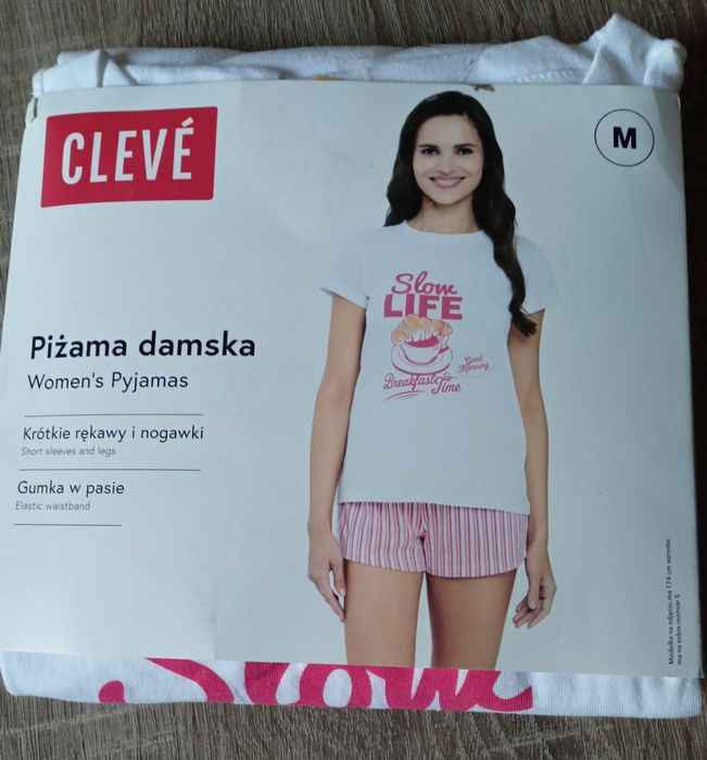 Piżama damska krótki rękaw M  Cleve