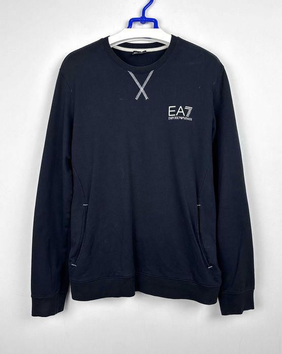 Bluza męska EMPORIO ARMANI EA7 czarna crewneck r. L