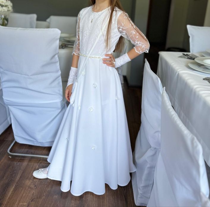 Sukienka komunijna, bolerko