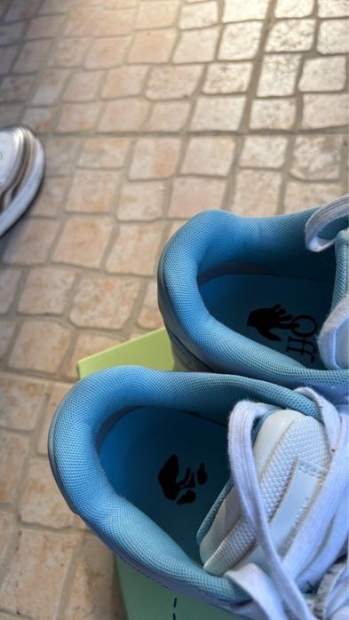 Off-White Out of Office Azul e Branco Size 43