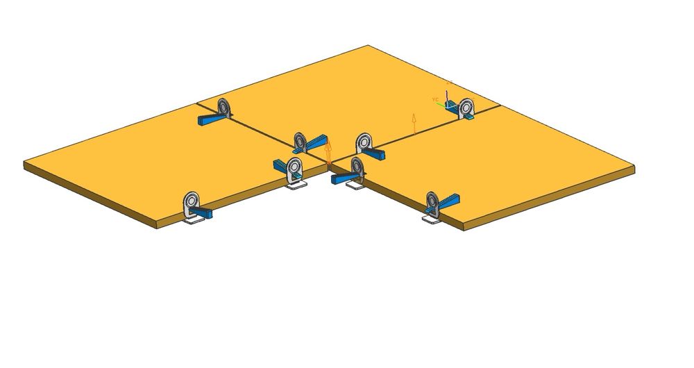 System poziomujacy płytki