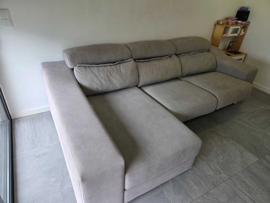 Sofá Canto cinzento