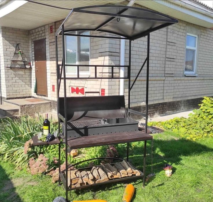 •5 мм•ВІД ЗАВОДУ•Мангал Барбекю с Крышей/Дахом/Кришою/ Крышкой