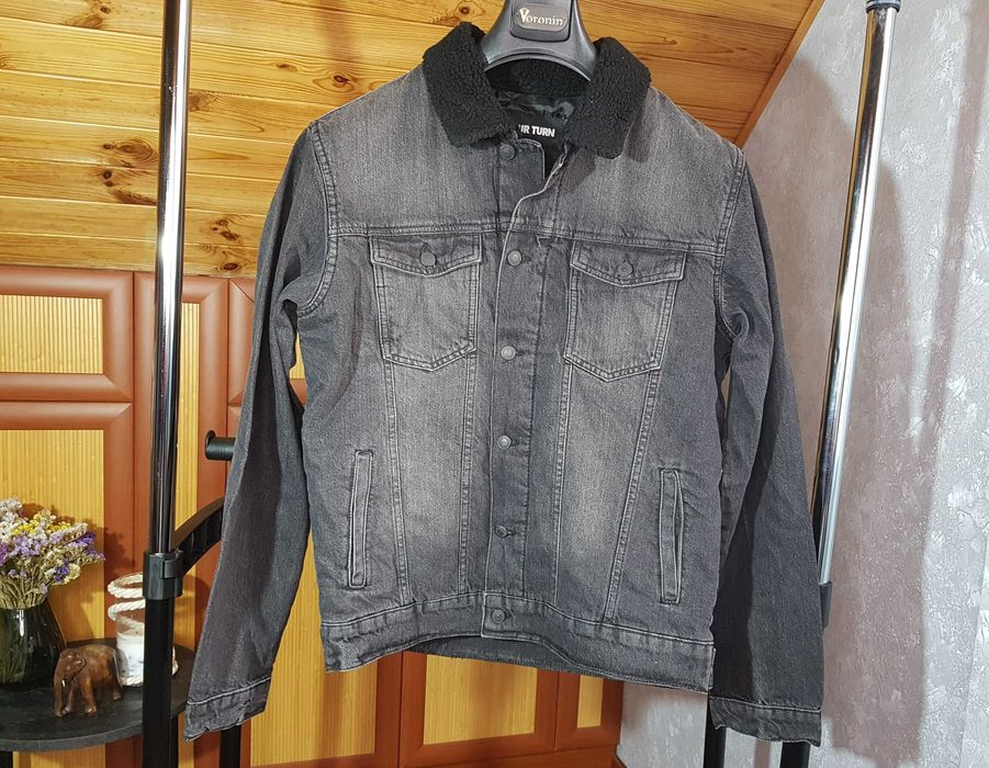 Мужская стильная джинсовая утепленная куртка деми your turn