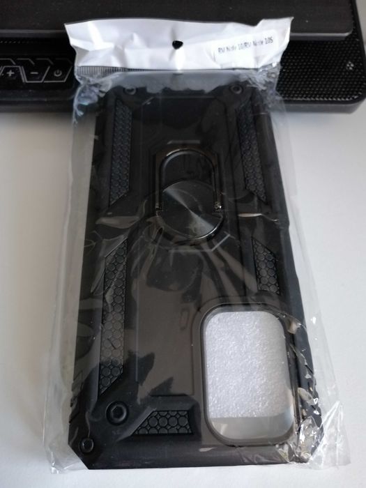 Rezerwacja Czarne Pancerne Etui dla Redmi Note 10 / Redmi Note 10S