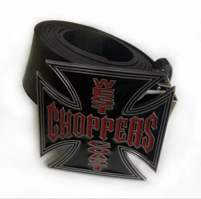 Ремень West Coast Choppers ремінь y2k реп пряжка Chrome hearts