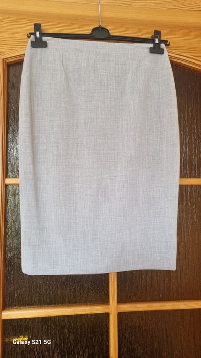 Dante,klasyczna spódnica szara,midi.M/38.