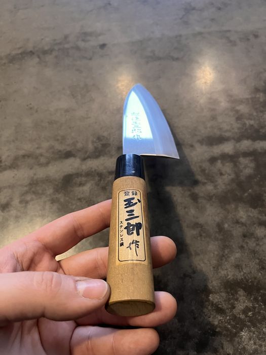 Japoński Nóż Deba Bōchō 越後重龍作 Echigo Juryu Saku