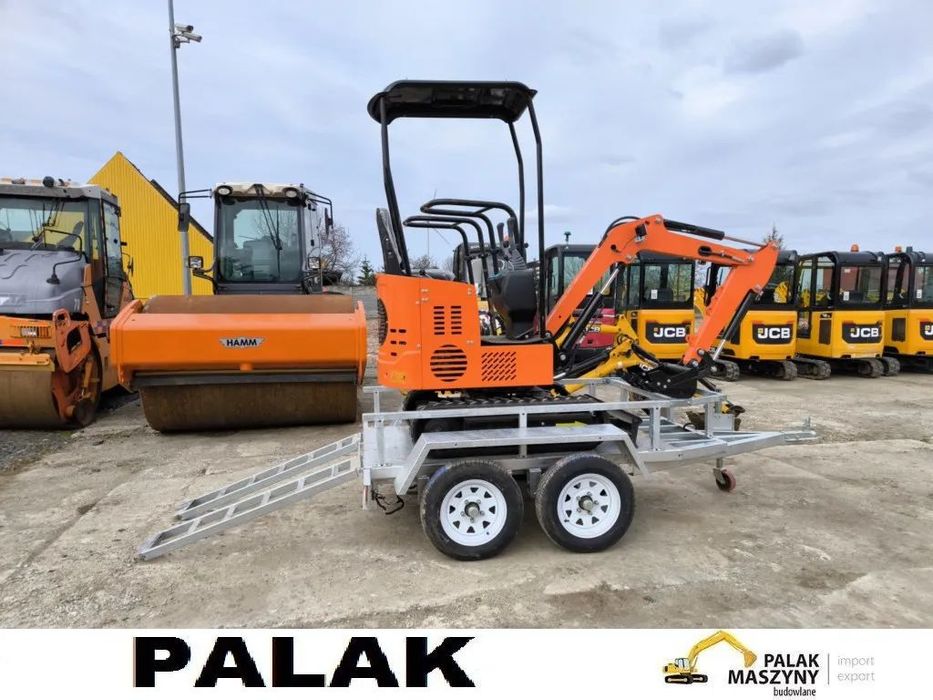 Mini koparka JPC KV 12  OTWARTA , 2025 rok NOWA + PRZYCZEPKA  JPC  KV 12  + PRZYCZEPKA   / OTWARTA  JCB 16 C-1 , JCB 8014 ,  8016