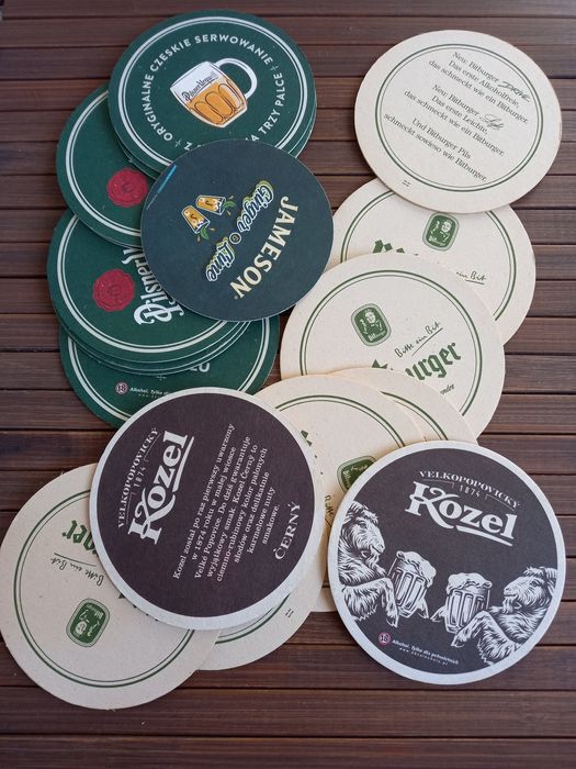 Kolekcjonerskie podkladki pod piwo 20 sztuk