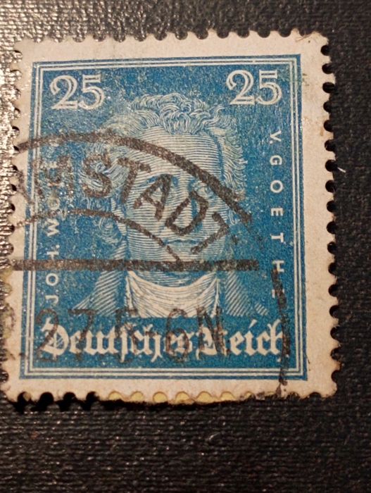 2 selos Alemães Famosos 1926 - Schiller,  Von Goethe