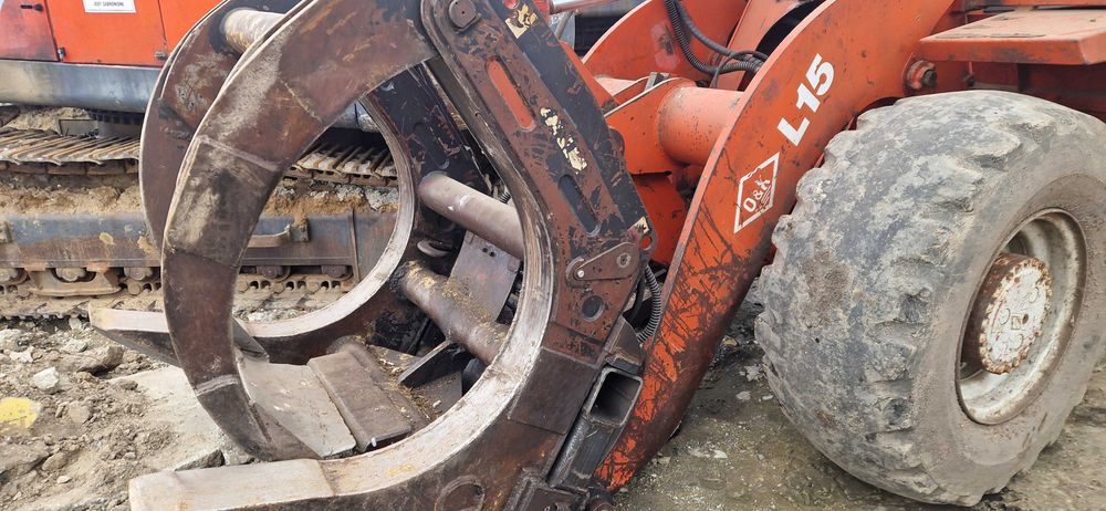 ładowarka O&K l15 części silnik deutz bf4l913 chwytak do drewna