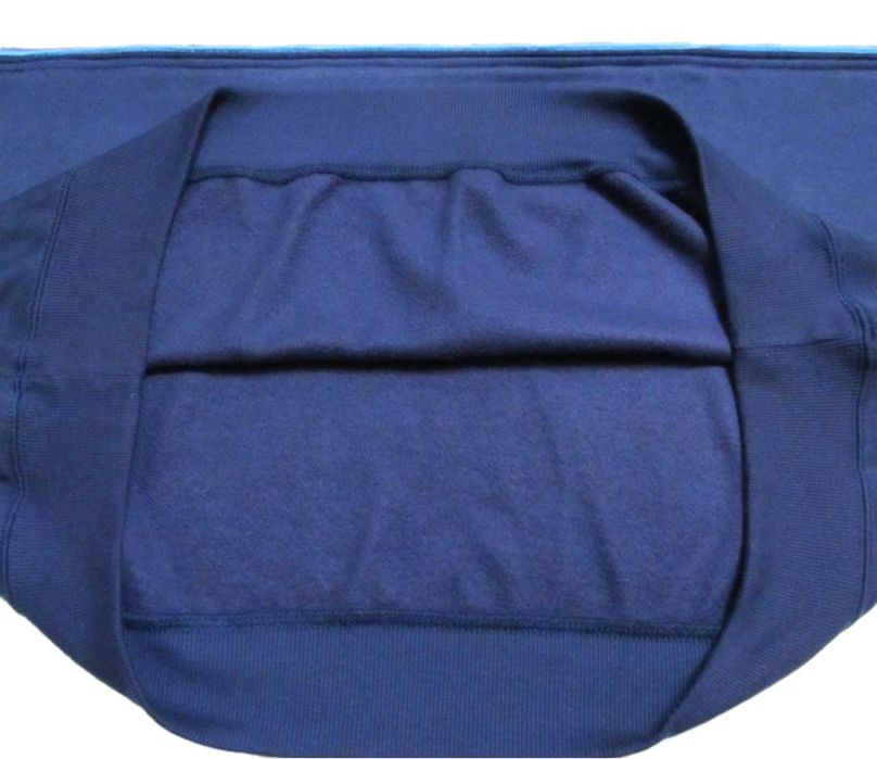 Damart  поло длинный рукав с орнаментом на флисе 6XL/7XL