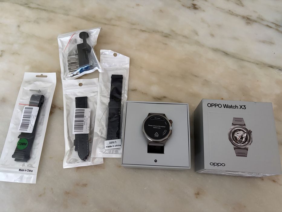Oppo Watch X3 novo + extras!
