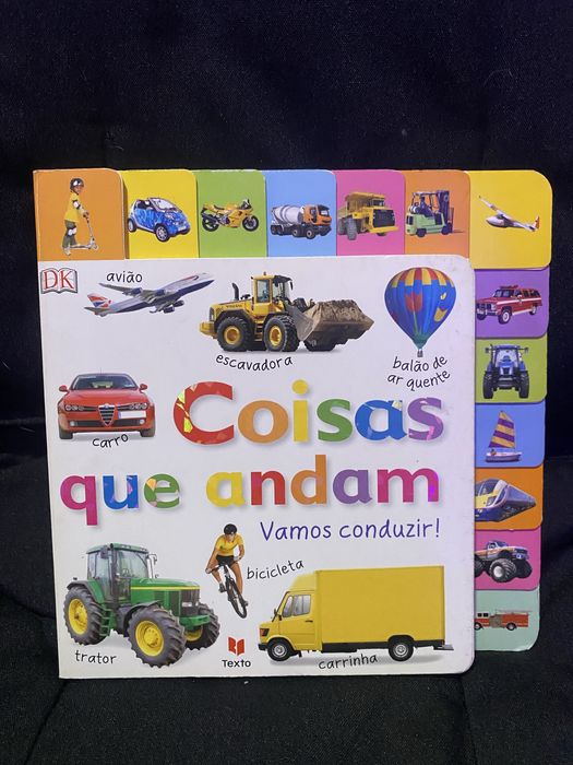 Livro DK “Coisas que andam- vamos comduzir!” - cartonado com abas