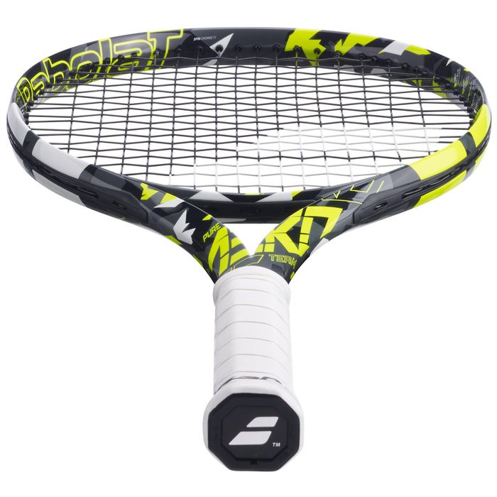 RAQUETE DE TÉNIS ADULTO PURE AERO TEAM 285G CINZENTO AMARELO