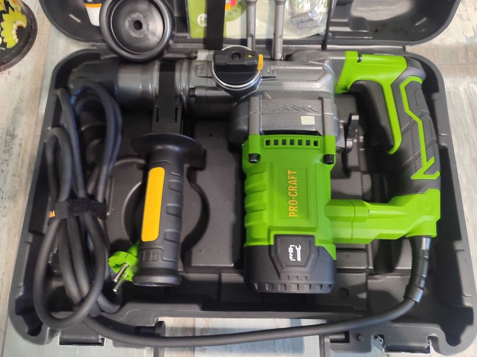Потужний бочковий перфоратор pro-craft bh1300 мережевий 1050вт 4,5дж