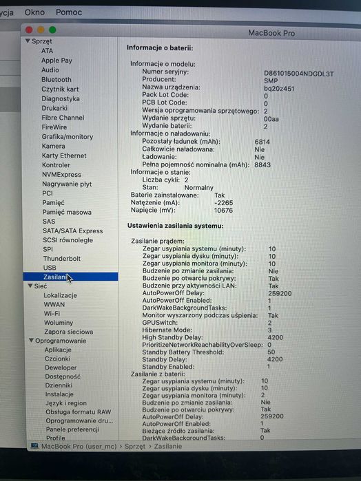 MacBook Pro Retina 15 A1398 z nową baterią