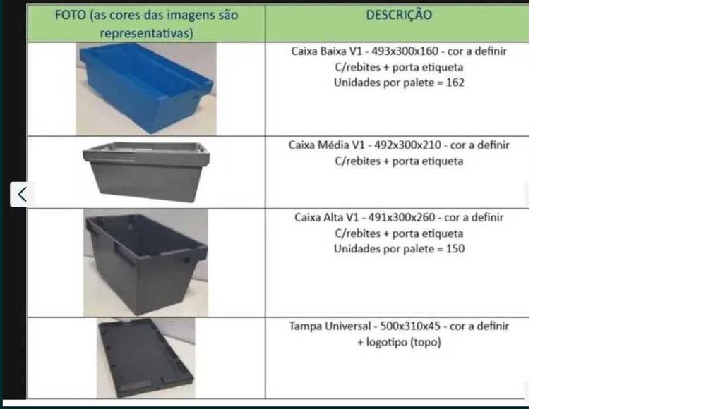 Caixas plásticas arrumação